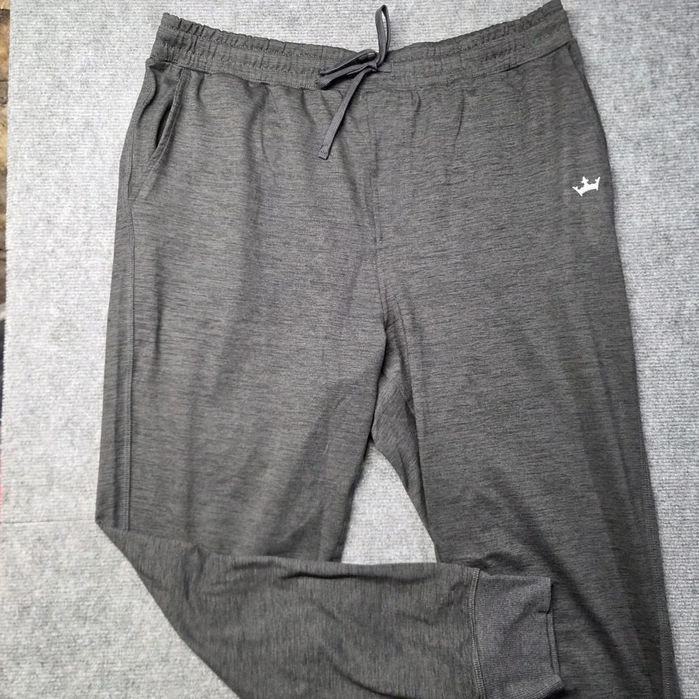 Action by DraftKings Mens XXL Joggers Gray Heathered Performance Sweatpants USA